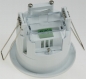 Decken-Einbau-Bewegungsmelder 360° LED geeignet, 6m Detektion, weiß