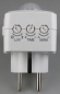 Zwischenstecker mit Bewegungsmelder 120°, 9m Reichweite , 230V/1200W, weiß