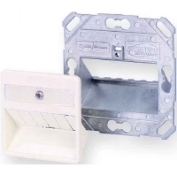 0-1711537-1 Modulare AMP Datendose für 3 SL Jacks perlweiß