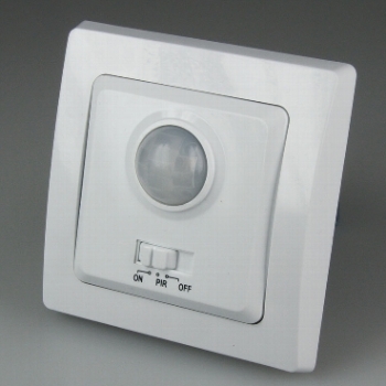 DELPHI weiß Bewegungsmelder, 3-100W bei LEDs 250V~, max. 400W, inkl. Rahmen, UP