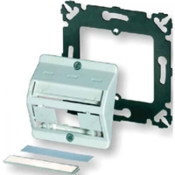 0-0336613-1 Modulare AMP Datendose für 3 SL Jacks perlweiß
