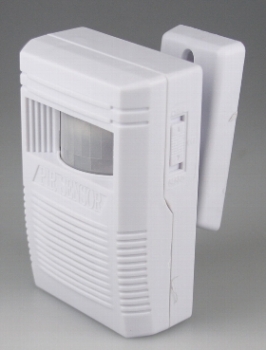PIR Eingangsmelder mit Gong & Alarm Batteriebetrieb (3x AA)