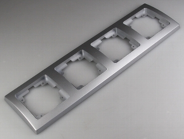 DELPHI silber 4-fach Rahmen