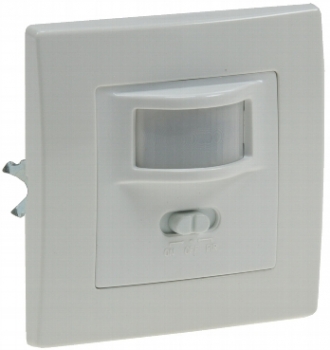 Unterputz PIR-Bewegungsmelder 160° LED geeignet, 2-Draht Technik, weiß