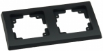 DELPHI 2-fach Rahmen matt-schwarz