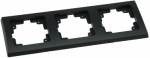DELPHI 3-fach Rahmen matt-schwarz