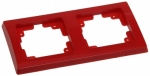 DELPHI 2-fach Rahmen rot