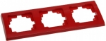DELPHI 3-fach Rahmen rot