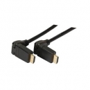 HighSpeed HDMI Kabel w. Eth. gewink. A-A ST-ST schwarz